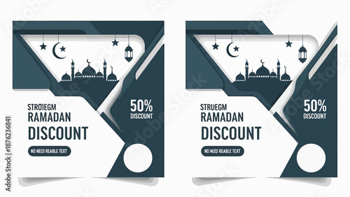 Colorful Sale and Discount Ribbon Banners Set