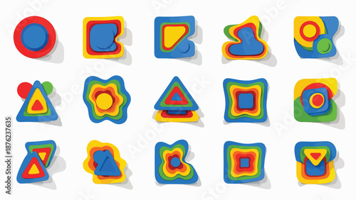 Colorful Sale and Discount Ribbon Banners Set