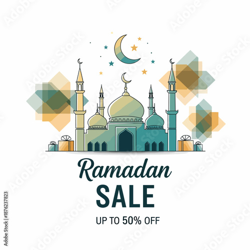 Colorful Sale and Discount Ribbon Banners Set