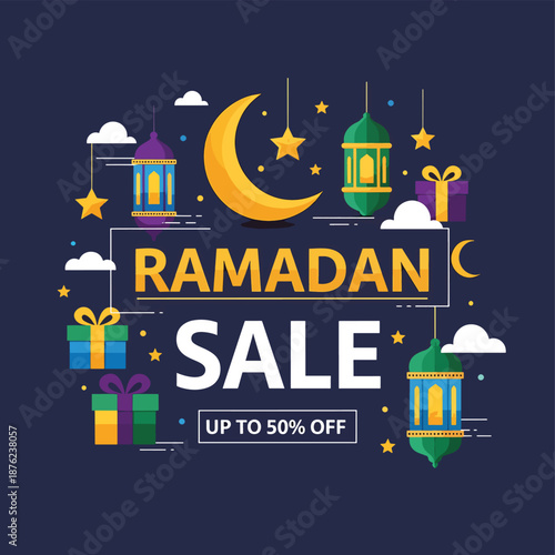 Colorful Sale and Discount Ribbon Banners Set