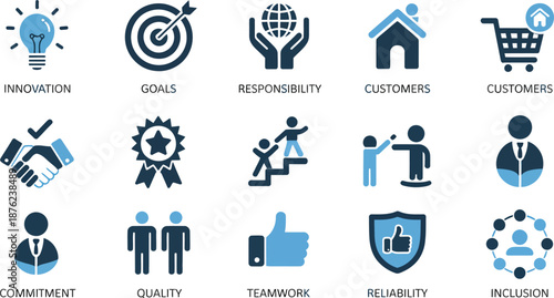 Business Values and Principles Icons