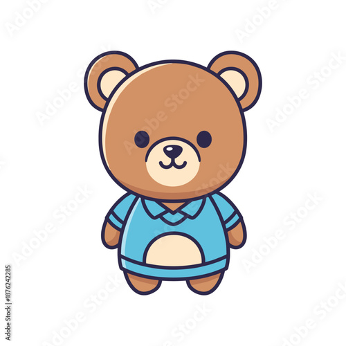 Adorable Cartoon Teddy Bear Illustration