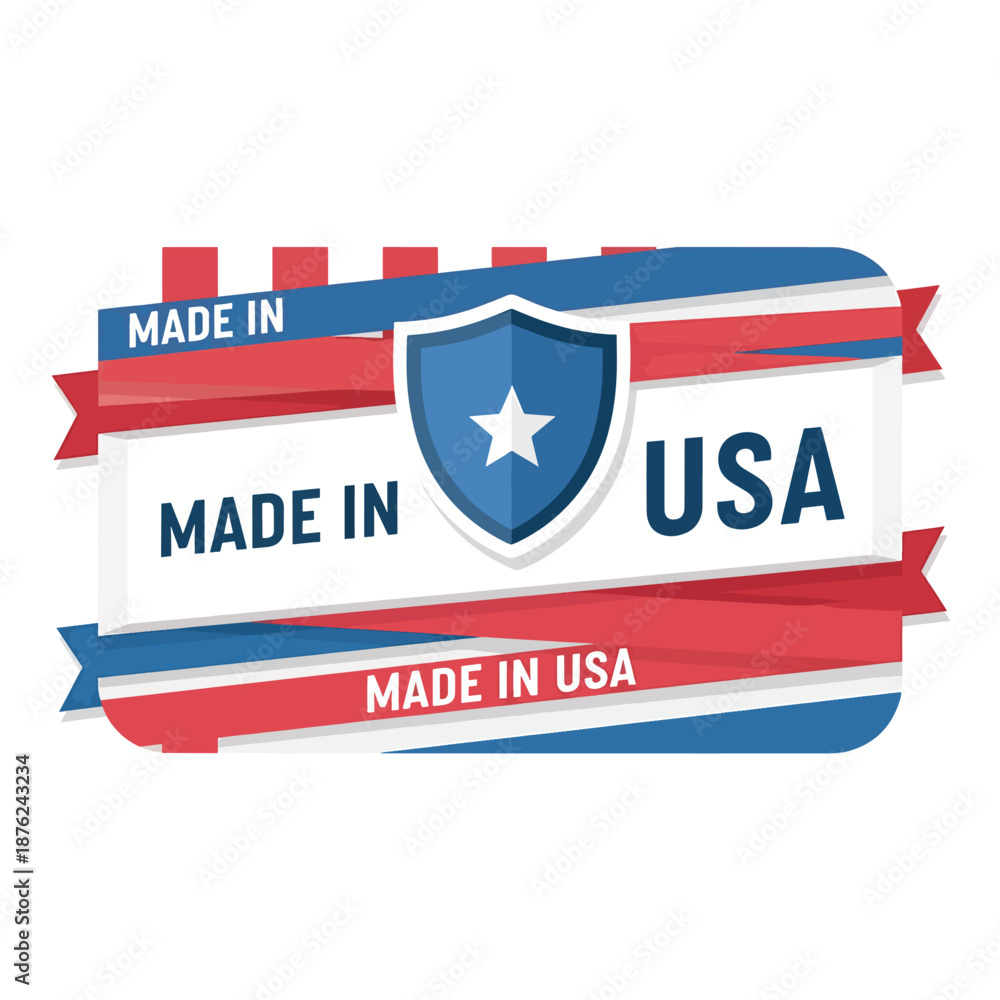 Fototapeta premium Made in USA Badge Vector