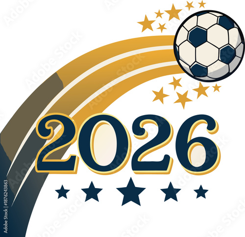 Soccer 2026 Championship Ball Stars Celebration