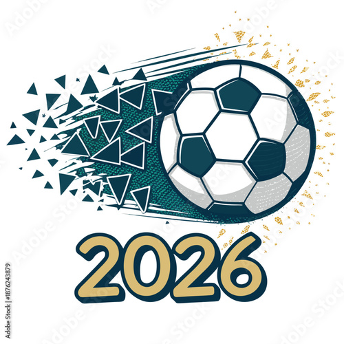 Soccer Ball Design Celebrating 2026 Championship Victory