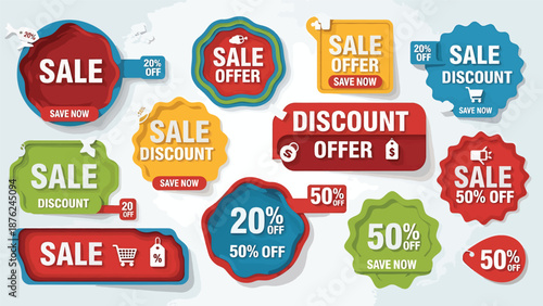 Sale Discount Labels Collection