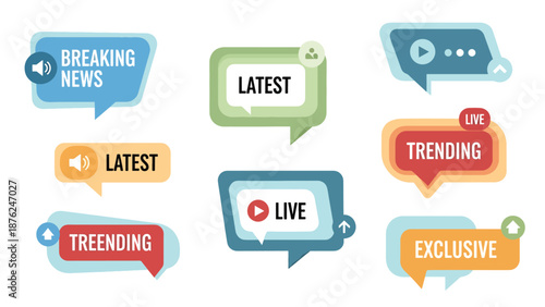 Social Media Speech Bubbles