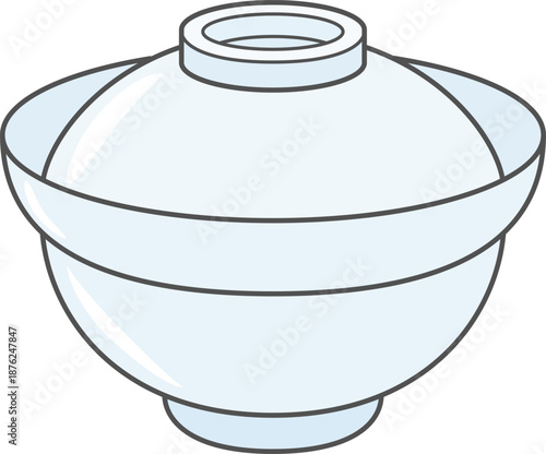 蓋つき丼ぶりのアイコン