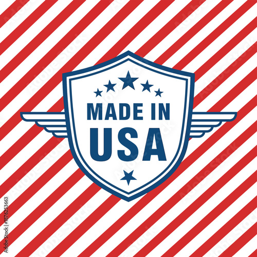 Made in USA Badge