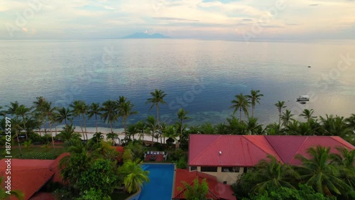 Wallpaper Mural Cinematic footage taken with a drone from a little town in the Philippines  Torontodigital.ca