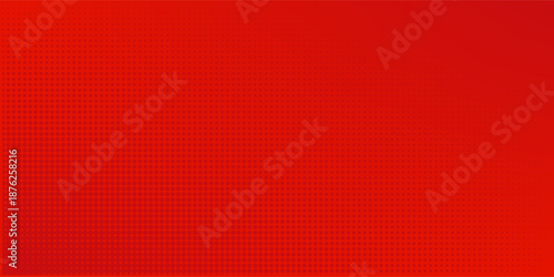 Modern red and crimson pop art background with halftone dots in comic style, vector illustration eps10