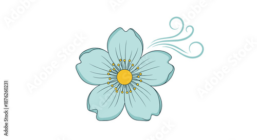 Senior couple riding tandem bicycle through green park with trees and hills under clear blue sky for healthy active lifestyle and sport.