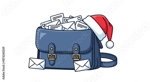 Young woman with headband speaking through red megaphone against blue abstract background for communication announcement and marketing.