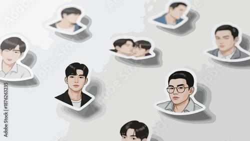 Men's Faces in Speeches