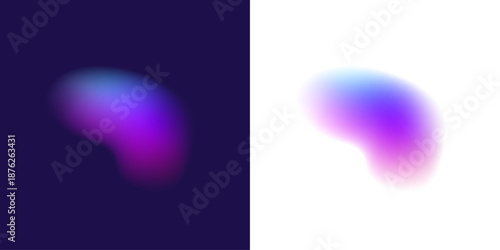 Abstract liquid gradient circle displays neon colors with pearl blot layer, splashing drops, airy form, soft shape. Solar beam radiance shines. Vector png banner badge.