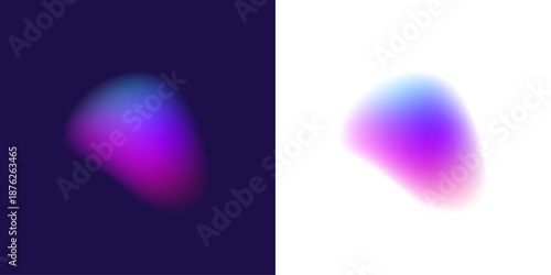 Abstract liquid gradient circle shows neon colors through velvet blot pattern, color splashing drops, dense form, dynamic shape. Photon sparkle shimmer appears. Vector png banner badge.
