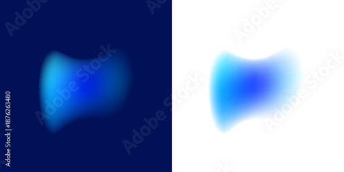 Abstract liquid gradient circle features neon colors inside pearl blot surface, falling drops, elastic form, curved shape. Electric glow illumination enhances shine. Vector png banner emblem.