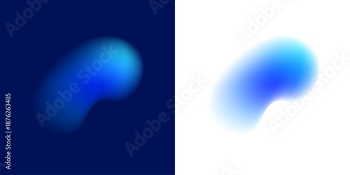 Abstract liquid gradient circle contains neon colors inside chrome blot coating, drifting drops, inflated form, circular shape. Aurora haze glow emerges. Vector png banner token.