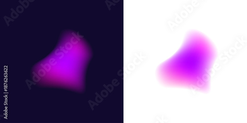 A glowing abstract gradient circle carries liquid neon colors, scattered blot drops shimmer. Circular form and balanced shape define the orb. Vector png banner icon.