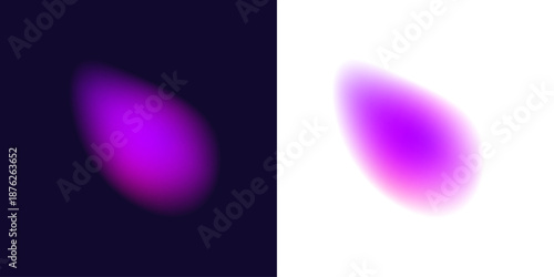 Neon colors flow across a liquid abstract gradient circle, scattered blot drops glimmer softly. Curved form and layered shape create dynamic depth. Vector png banner element.
