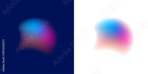 A glowing abstract gradient circle carries liquid neon colors, scattered blot drops shimmer. Circular form and balanced shape define the orb. Vector png banner icon.
