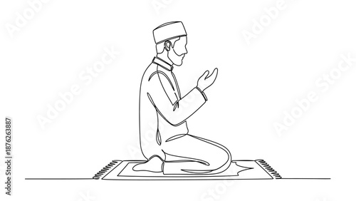 muslim man praying