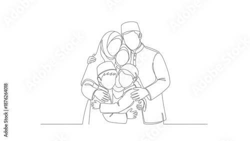 happy family with child