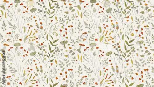 seamless pattern with flowers