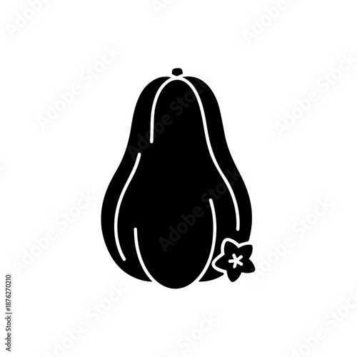 Silhouette of a dog isolated on white background, Vector