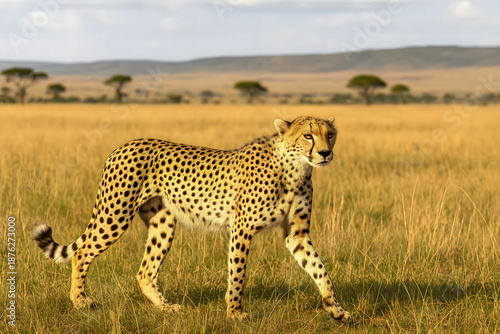 cheetah in serengeti national park