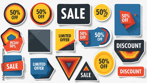 Assorted Sale and Discount Tags