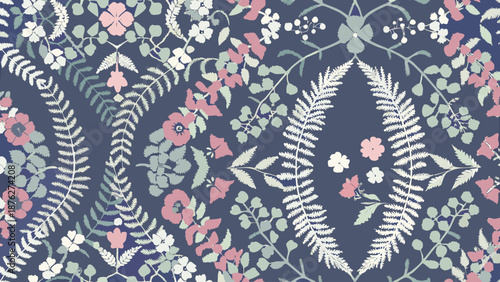 seamless knitted pattern with snowflakes