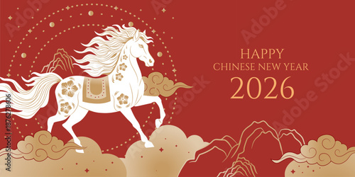 Year of the Horse 2026 Chinese New Year Luxury Design