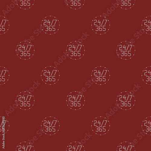 Business Clock seamless pattern isolated on color background