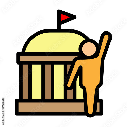 Civic Duty Vector Flat Icon Design