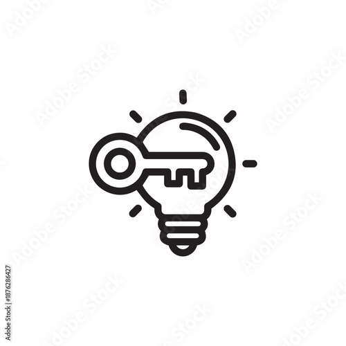 key idea single icon
