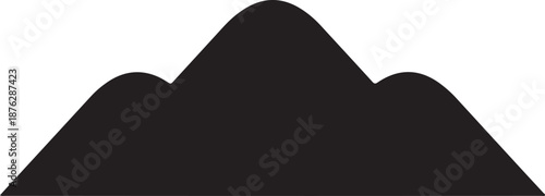 Hill icon white background.