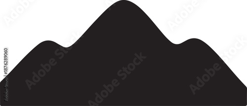 New dark hill icon image white background.