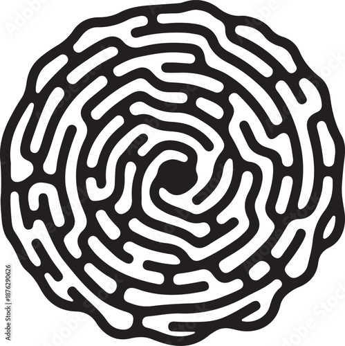 Termite Mound icon in silhouette.