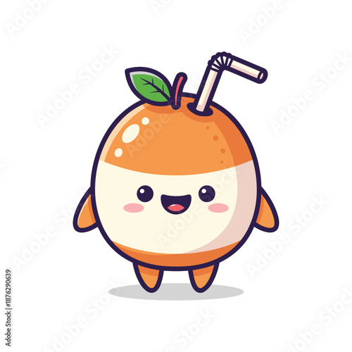 Orange Juice Character Illustration