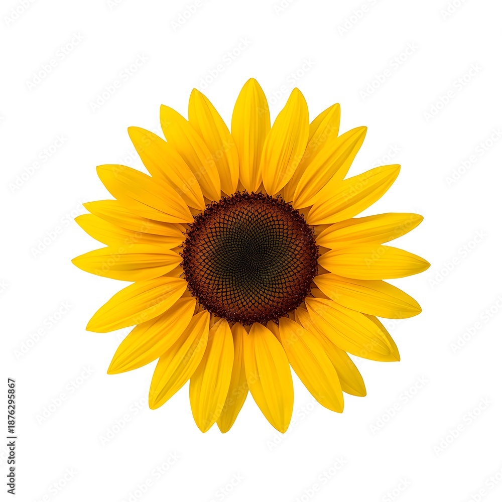 Obraz premium sunflower isolated on white background