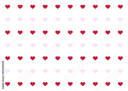 シンプルなハート柄のバレンタイン背景