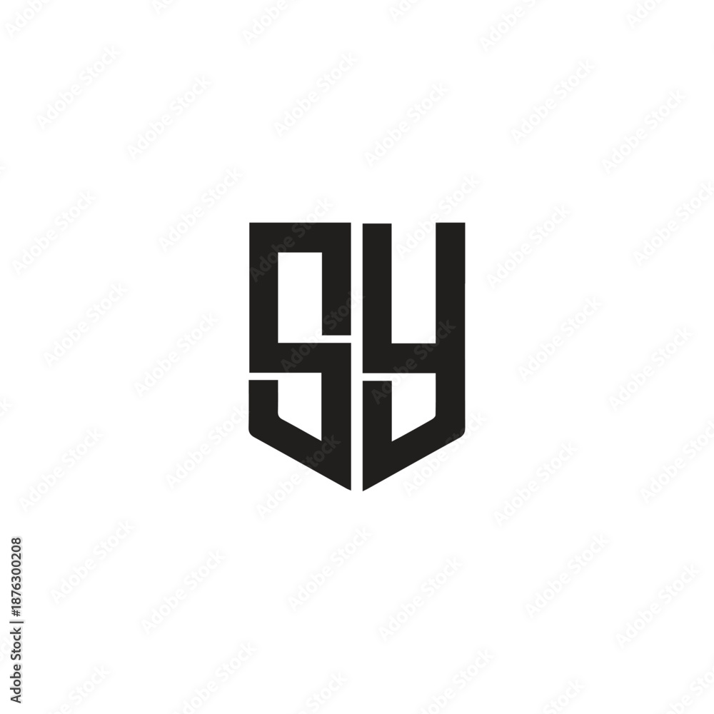 Fototapeta premium Logo Letter AY Simple Modern Minimalist