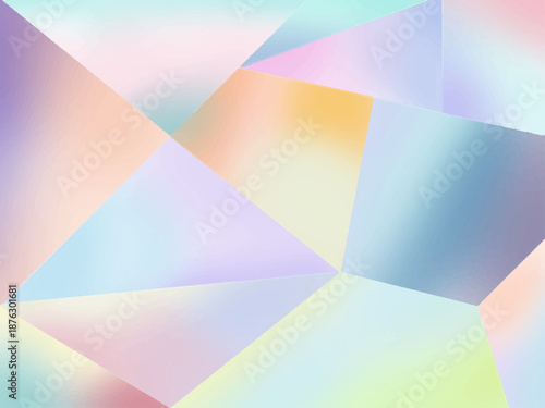 色々な形のカラフルなグラデーション背景