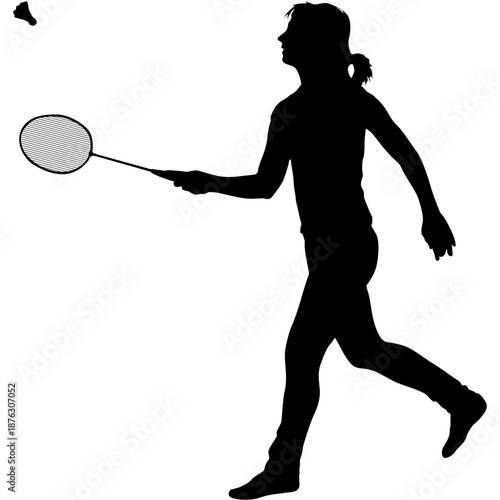tennis player silhouette vector