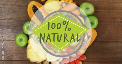 Animation of present tag with cloud arrow and rotating in chemical cloud