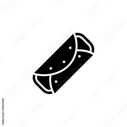 Black and white musical instrument isolated on white background, Vector