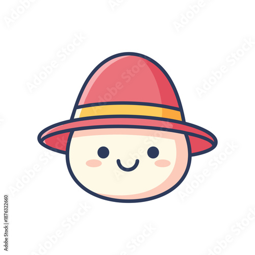 Firefighter Emoji Vector Illustration