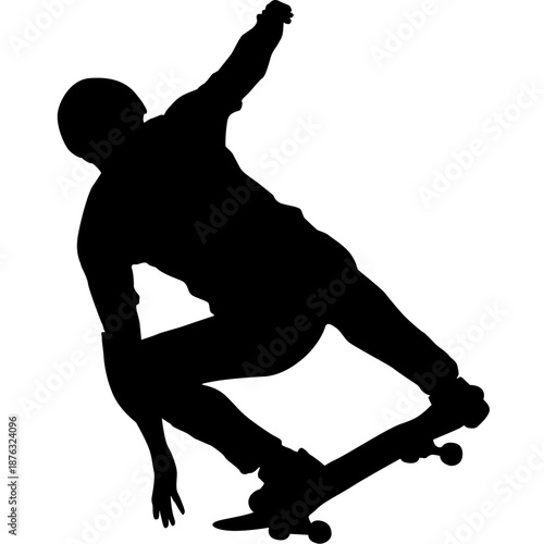 silhouette of a skateboarder