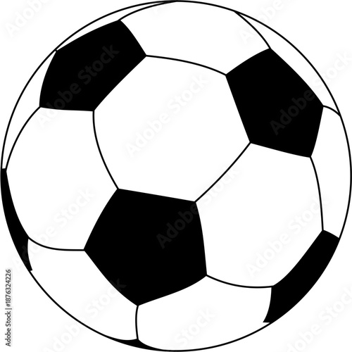 soccer ball on white background
